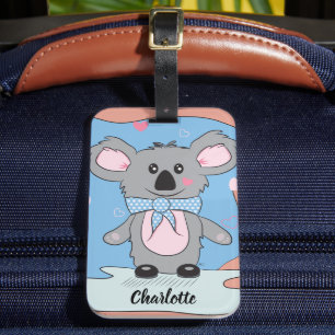 Étiquette À Bagage Balise de bagage personnalisé pour enfant Cute Koa