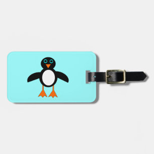 Étiquette À Bagage Balise de bagage personnalisée en pingouin mignon