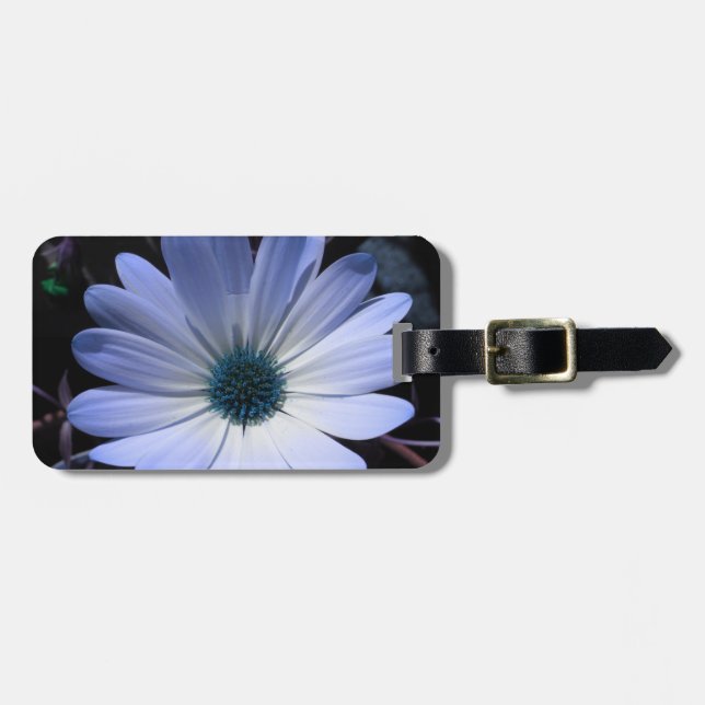 Étiquette À Bagage Balise de bagage personnalisée Fleur de marguerite (Devant horizontal)