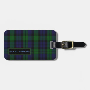 Étiquette À Bagage Balise de bagage personnalisée pour homme Tartan d