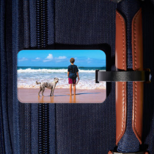 Étiquette À Bagage Balise de bagage photo personnalisée avec vos phot