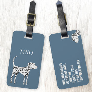 Étiquette À Bagage Balise de bagage pour chien Dalmatien amusant