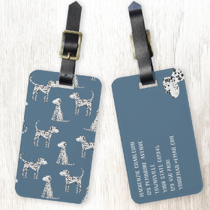 Étiquette À Bagage Balise de bagage pour Motif de chien de Dalmatie a