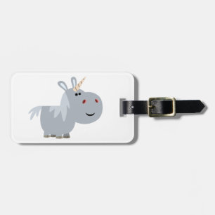 Étiquette À Bagage Balise de bagage Unicorne de dessin lustré