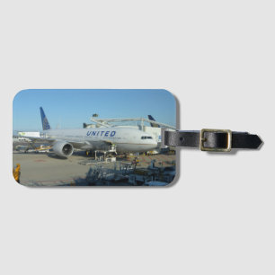 Étiquette À Bagage Balise de bagage United Air Plane