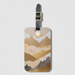 Étiquette À Bagage Balise de bagage universel Gold Mountain Design