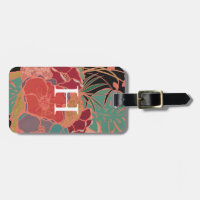 Balise de bagage Vintage de Bohème Monogrammé
