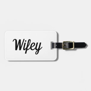 Étiquette À Bagage Balise de bagage Wifey