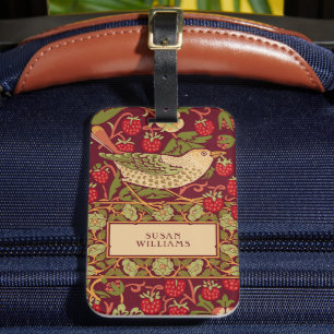 Étiquette À Bagage Balise de bagage William Morris Strawberry Thief