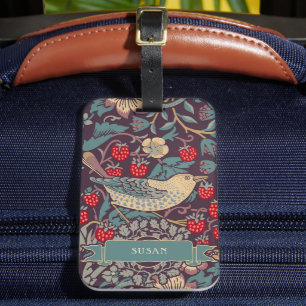 Étiquette À Bagage Balise de bagage William Morris Strawberry Thief