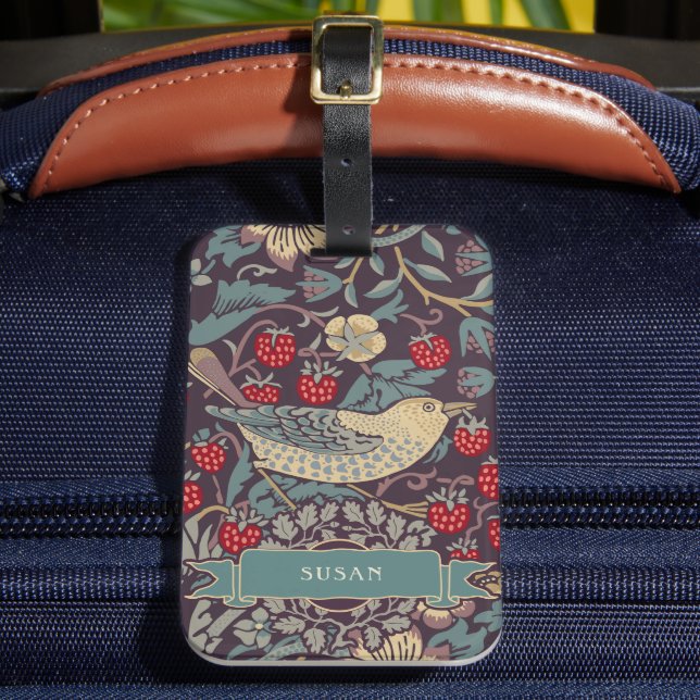 Étiquette À Bagage Balise de bagage William Morris Strawberry Thief (Insitu Rectoal 2)