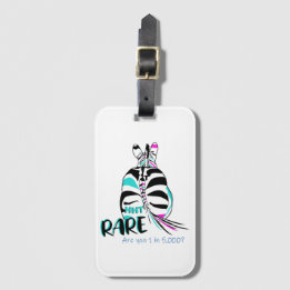 Étiquette À Bagage Balise de bagage Zebra Rare HHHT