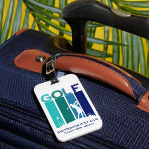 Étiquette À Bagage Balise de bagages de la femme Golfer