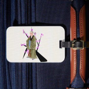 Étiquette À Bagage Balise de bagages de moine bouddhiste