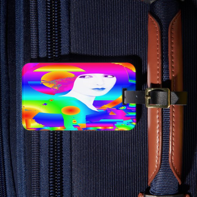Étiquette À Bagage Balise de bagages de rêve couleur Abstraite (Insitu Rectoal 4)