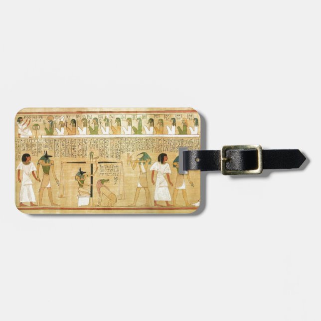 Étiquette À Bagage Balise de bagages Egypt-Hiéroglyphes (Devant horizontal)