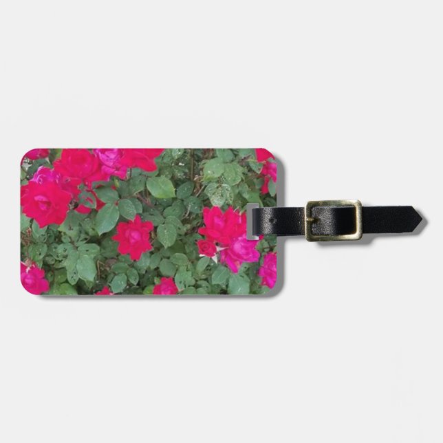 Étiquette À Bagage Balise de sac à bagages à fleurs magnifiques (Devant horizontal)