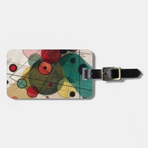 Étiquette À Bagage Balise de sac de voyage Kandinsky Abstraits Circle