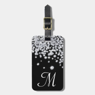 Étiquette À Bagage Balise Diamond Jewelry Glitz Monogram Luggage