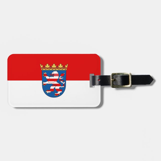 Étiquette À Bagage Balise Drapeau de la Hesse (Devant horizontal)