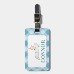 Étiquette À Bagage Balise Garçons Voiture En vichy Sac scolaire