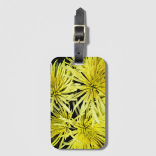 Étiquette À Bagage Balise Jaune Chrysanthemum Flower Luggage