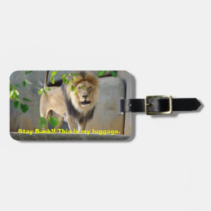 Étiquette À Bagage Balise Lion Wildlife Luggage