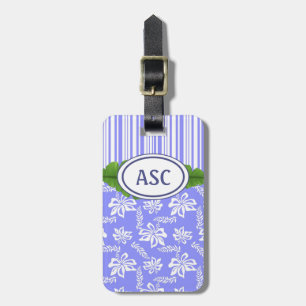 Étiquette À Bagage Balise Monogram Hawaiian Flower Beach Luggage