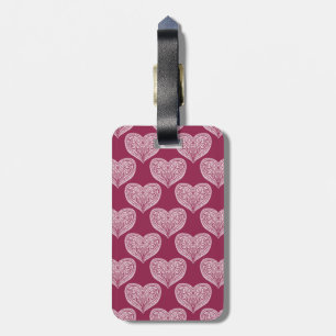 Étiquette À Bagage Balise motif du coeur en Bourgogne