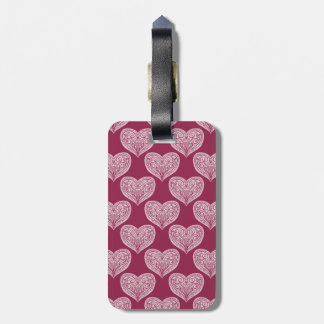 Étiquette À Bagage Balise motif du coeur en Bourgogne