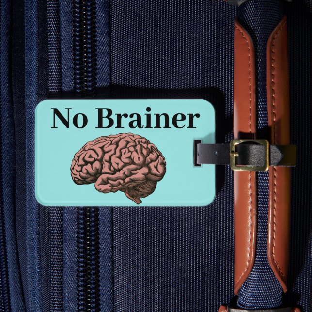 Étiquette À Bagage Balise Pas de bagage de cerveau (Insitu Rectoal 4)
