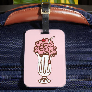 Étiquette À Bagage Balise Retro Cherry Soda