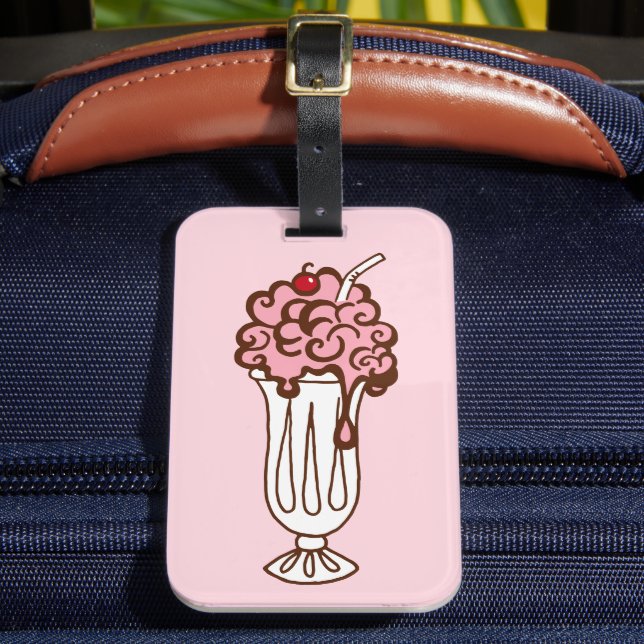Étiquette À Bagage Balise Retro Cherry Soda (Insitu Rectoal 2)
