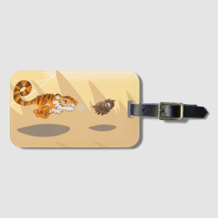 Étiquette À Bagage Balise Tigre sur le bagage de chasse