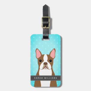 Étiquette À Bagage Balises de bagage Boston Terrier