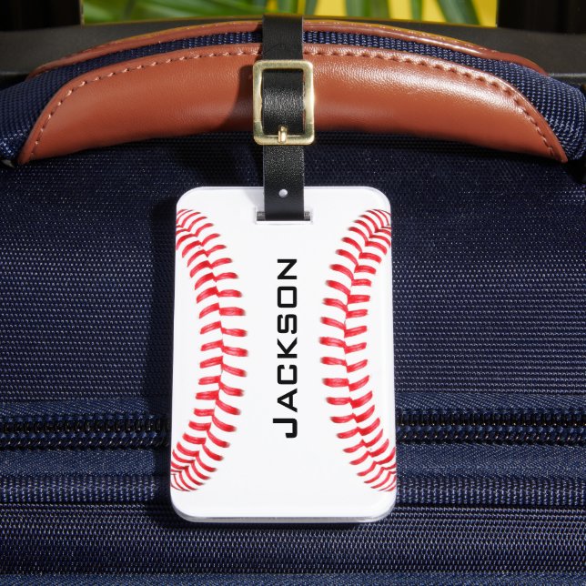 Étiquette À Bagage Balises de bagage de baseball personnalisées (Insitu Rectoal 2)