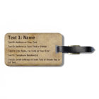 Balises de bagage de baseball Vintage personnalisé