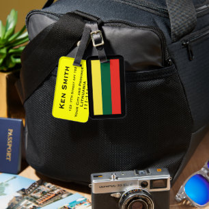 Étiquette À Bagage Balises de bagage de Lituanie
