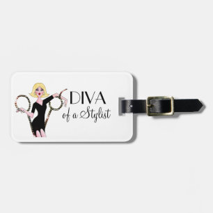 Étiquette À Bagage Balises de bagage "Diva of a Stylist"