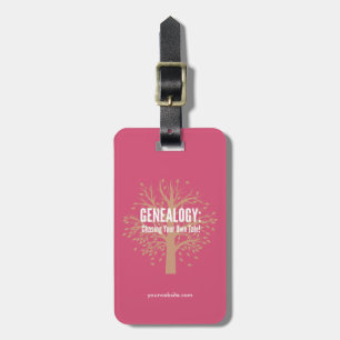 Étiquette À Bagage Balises de bagages généalogiques personnalisées (r