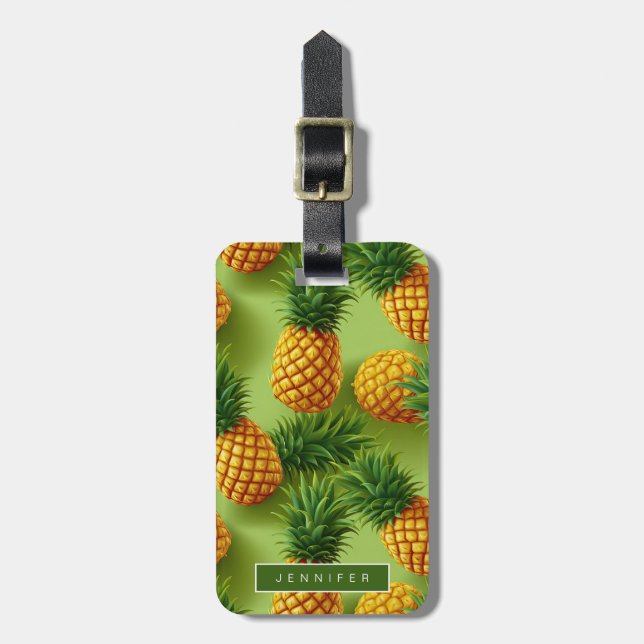 Étiquette À Bagage Balises des bagages à ananas (Devant Vertical)