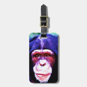 Étiquette À Bagage Balises des bagages Chimpanzé