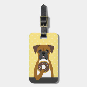 Étiquette À Bagage Balises des bagages de chien de boxer