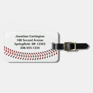 Étiquette À Bagage Balises des bagages de conception de base-ball