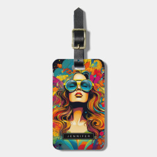 Étiquette À Bagage Balises des bagages de jolie femme