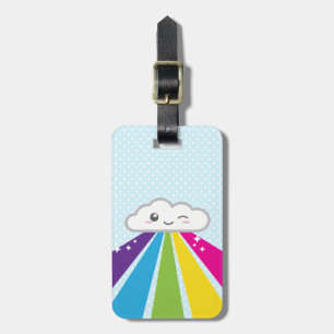 Étiquette À Bagage Balises des bagages de voyage Kawaii Cloud et Rain
