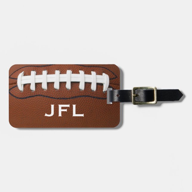 Étiquette À Bagage Balises pour la conception de football (Devant horizontal)