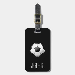 Étiquette À Bagage Balle de soccer brillante