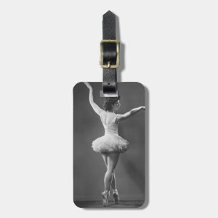 Étiquette À Bagage Ballerine dans le tutu