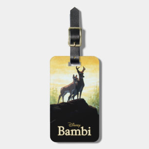 Étiquette À Bagage Bambi & Faline On Cliff